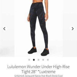 Lululemon Wunder Under High-Rise Tight 28" Luxtreme